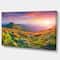 Designart - Pretty Colorful Sunset in Mountains - Landscape Photography Canvas Print
